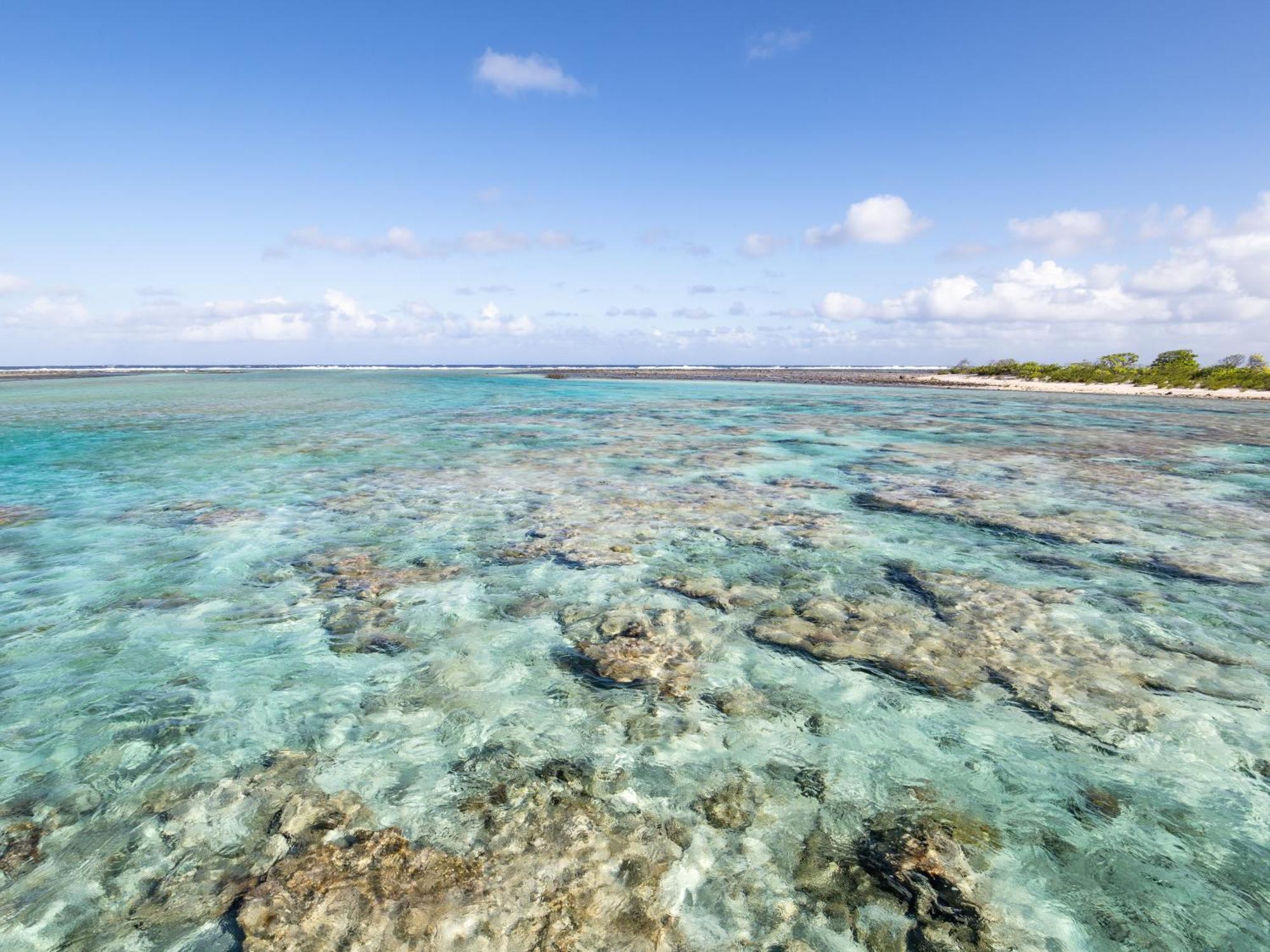 Bungalow über dem Wasser